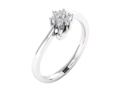 Women Ring Render 3dm STL MTL SLC JCD OBJ FBX Details 3D print model 17