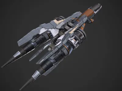 scifi-model534 spaceship 3D model