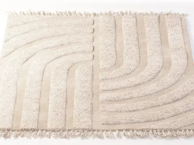 Karmen Hilo Tufted Rug Low-poly 3D model