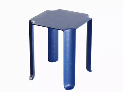 Stackable Plastic Chair A 01 3D model
