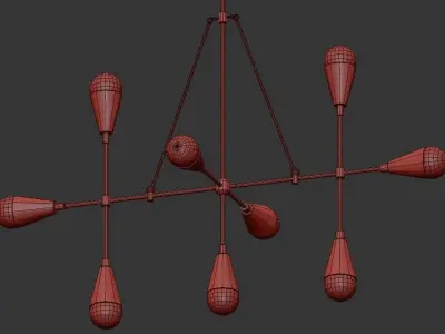 TRIAD umbrella on tripod 3D model