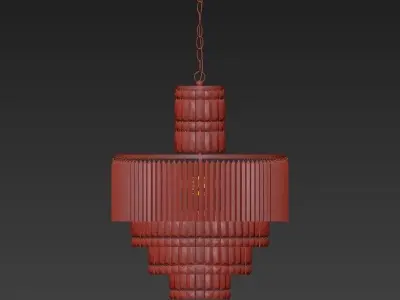 Rossborough 8 Light Crystal Chandelier 3D model