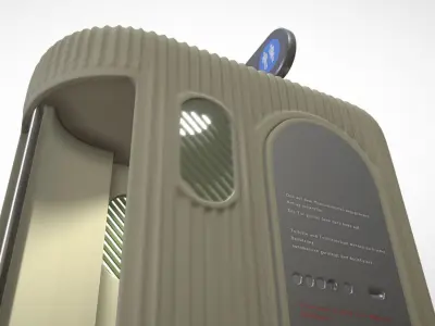 Public Toilet 1 - High-Poly Low-poly 3D model