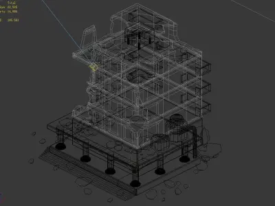 Different dimension - architecture - ruins 06 3D model