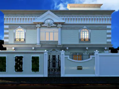classic villa 3D model order