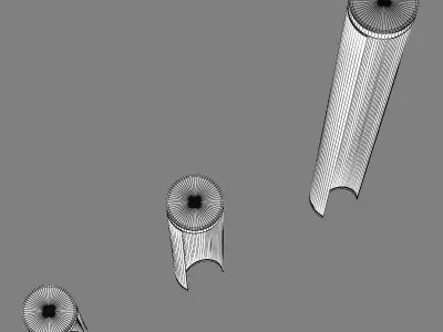 382x73 Paletto Lightstar Street Light 3D model