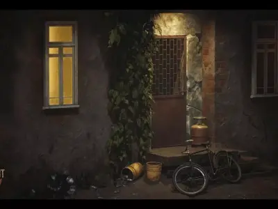 Modular Street Low-poly 3D model