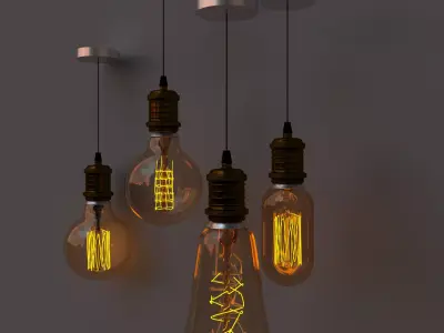 edison lamp 3D model