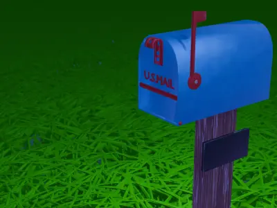 Mailbox Free low-poly 3D model purchase