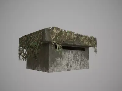 bunker  Low-poly 3D model