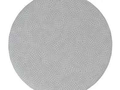 Luxurious black Wiesner rug 3D model