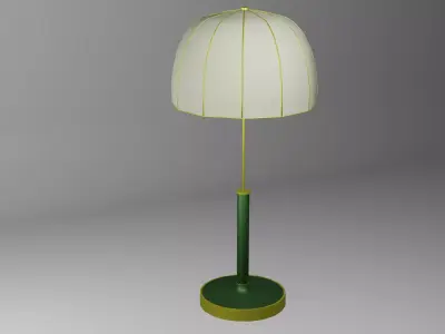 Classical Modern Green Lamp Low-poly 3D model