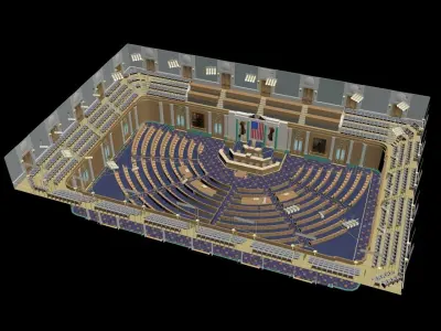 House Chamber Low-poly 3D model