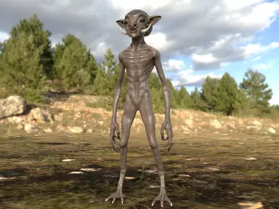 Alien Creature 2 Low-poly 3D model
