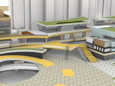 Market Street 3D model