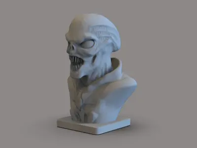 Fiction Alien Bust 3D print model