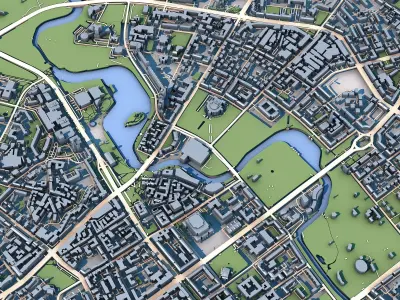 Minsk City Belarus 3D model