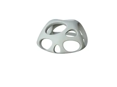 SciFi Cube Object No 49461 Low Poly Shape Low-poly 3D model