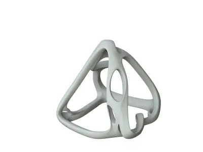 SciFi Cube Object No 59946 Low Poly Shape Low-poly 3D model