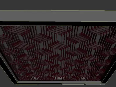 3d screen geometric pattern Low-poly 3D model