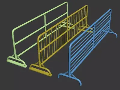 ROAD BARRIER SET 3D print model buy