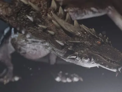  Dragon Creature Rigged 