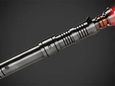 Star Wars Darth Revan Red Lightsaber for Cosplay 3D print model