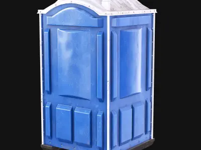  Portaloo Portable Toilet Low-poly 3D model