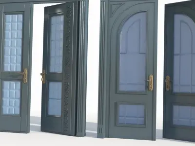 Doors interior 04 3D model