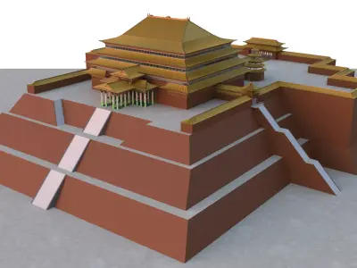 Earth Kingdom Royal Palace in ba sing se  3D model