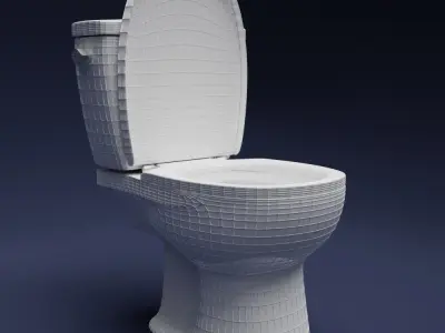 3D Toilet 3D model
