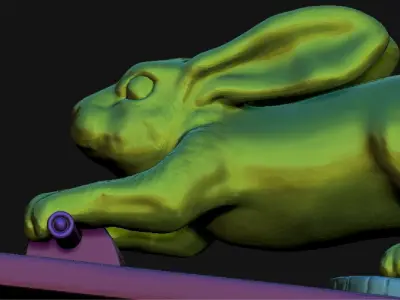 knocker Rabbit Free 3D print model
