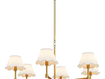 Serena and Lily chandelier Larkspur 3D model
