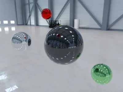 HDRI - Airplane Hangar Interior 3 Texture