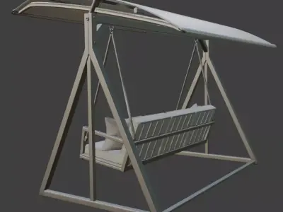Modern Outdoor Swing 3D model