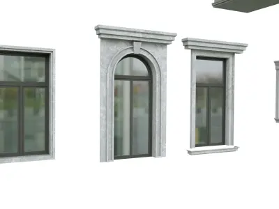 classic window pack 42 Low-poly 3D model