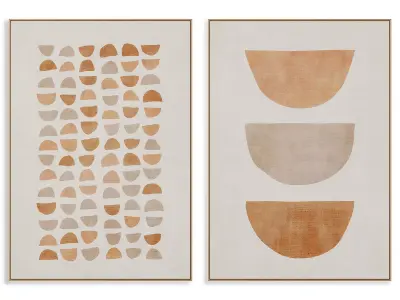 Abstract Painting Frame set 3D model 394