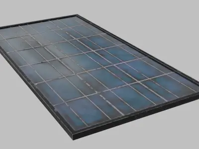 Solar Panel Low-poly 3D model