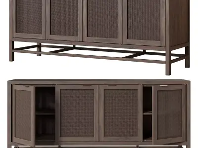 Crate and Barrel Blake 68 media console 3D model