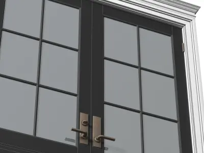 Entrance modern classic street doors 3D model