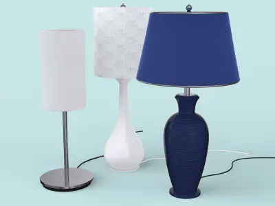 Desk Lamp Set 3D model