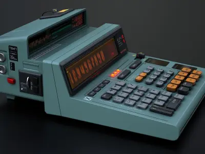 Sci-Fi Calculator Low-poly 3D model