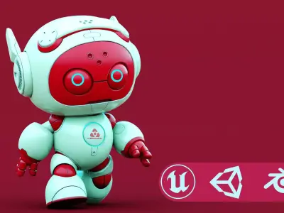 ROBO G-1 Rigged for Unreal Engine - Unity - MIXAMO 3D model