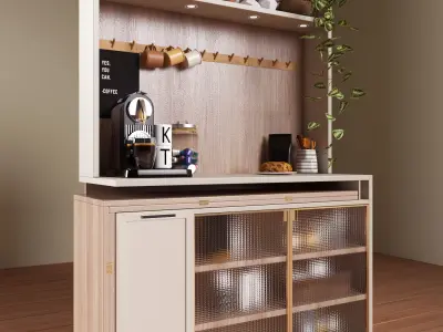 foldable coffee corner 3D model