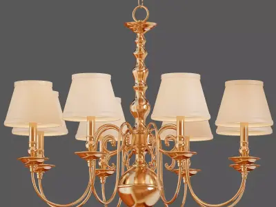 CHANDELIER BOURBON 3D model