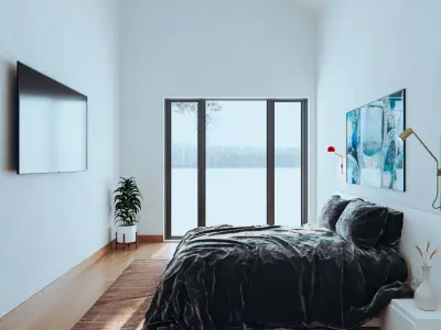 minimalist bedroom 2 Free 3D model