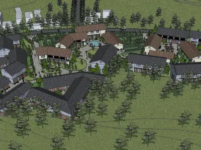 vacation spot-Resort-Fashion Leisure Hotel-0240 3D model