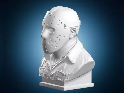 Jason Voorhees Friday The 13th Horror Bust 3D print model
