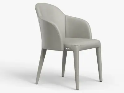 Fendi Chair Cream - PBR Low-poly 3D model