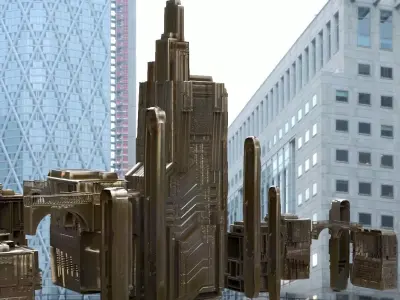 Sci Fi Structures 3D model